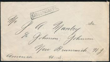 1929 Cover with "SÁROSPATAK" station and "SÁTORALJAÚJHELY-BUDAPEST" moving railw...