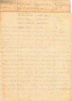 cca 1951 Lócskai Ferenc rendőr őrmester jegyzetei (szakmai értekezletek, oktatások, politikai propag...