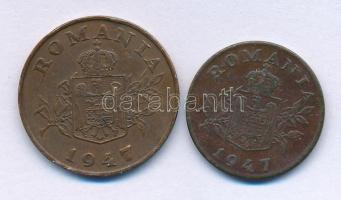 Románia 1947. 1L sárgaréz + 1947. 2L bronz T:VF,XF ph.
Romania 1947. 1 Leu brass + 1947. 2 Lei bron...
