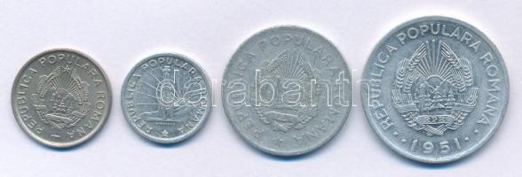 Románia 1950. 5L Al + 1951. 1L Al + 1951. 20L Al + 1954. 10b Cu-Ni T:AU-F
Romania 1950. 5 Lei Al + ...