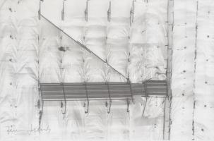 Féner Tamás (1938): cím nélkül, filctollal jelzett vintage fotó, 20,5x30,5 cm