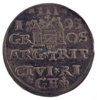 Lengyel-Litván Nemzetközösség 1593. 3gr (Trojak) Ag "III. Zsigmond" Riga (2,21g) T:XF
Pol...