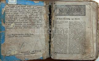 Illyés András (1634-1712): A keresztyéni életnek peldaja vagy tüköre, Az az: A szentek élete... 1200 oldal, 2. kiadás 1705, Nagyszombat (erősen megviselt állapotban)