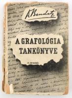 Dr. Bendetz Móric: A grafológia tankönyve. Bp., 1942, Dr. Bendetz és Társa. Kiadói papírkötés, sérült papírborítóval, első lapok kijárnak.