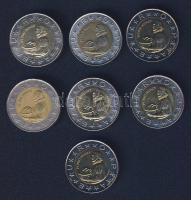 Portugália 1990-99. 100Esc "Pedro Nunez" (7x) 4klf évszámmal T:1/2,2 ph