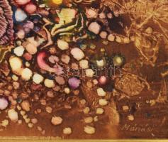 Máriási Masznyik Iván (1928-1997): Koratavasz. Olaj, farost, jelezve jobbra lent, hátoldalon Máriási...