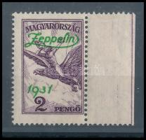 1931 Zeppelin 2P ívszéli bélyeg (15.000)