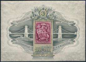 1949 Lánchíd III luxus minőségű blokk (110.000)