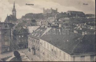 Pozsony main square and castle (EK)