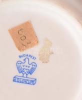 3 db Aquincum porcelán tálka Balatonfüred, Tata, Galyatető és váza d: 9 cm, m: 9 cm