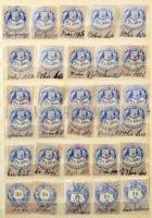 Okmánybélyeg gyűjtemény 8 lapos A4-es berakóban