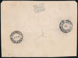 1950. március Lánchíd III. blokk expressz ajánlott légi küldeményen Braziliába, érkezési bélyegzőkke...