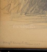 Balogh Margit (1898-1965): Párizsi lány portréja (balerina?), 1927. Ceruza, papír, jelzett, 40×30 cm...