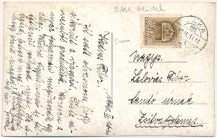 1940 Baka (?), templom belső, zenekar az orgonával / church interior, music band with the pipe organ...