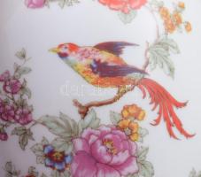 Hollóházi paradicsommadár mintás váza, jelzett, m: 24 cm