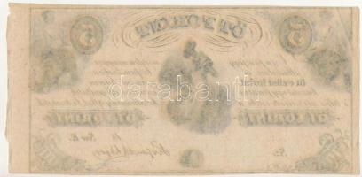 1852. 5Ft "Kossuth bankó" kitöltetlen "E" T:AU
Hungary 1852. 5 Forint "E&q...