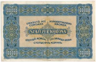 1923. 100.000K "F107 008124" sorszámmal, "Orell Füssli Zürich" nyomdahely jelölé...