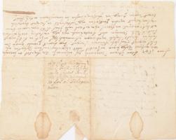 1643 Résztelek (Tataresti, RO) rét elzálogosításáról szóló záloglevél magyar nyelven