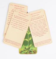 Stühmer-sorozat: "Gyógynövények" (12xklf) dombornyomott, lithográf kivitelű gyűjtőkártya. ...