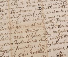 cca 1700 régi magyar okmányok kárpátaljai részekről. Fáncsika, Péterfalva, Nagyszöllős, stb 12 db + ...