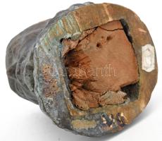 cca 20. sz. első fele, Ismeretlen szobrász: Férfi fej. Vastag bronz, m: 13 cm