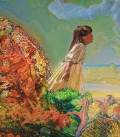 Hartung Sándor (1962- ): Visszhang. Olaj, farost, jelzett, hátoldalán autográf felirattal. keretben ...