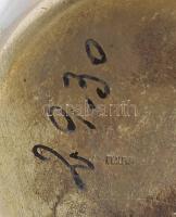 Régi alpakka keresztelő készlet, díszdobozban. Jelzett, jó állapotban