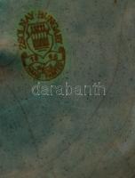 Zsolnay eozin mázas rákos tál, jelzett, hibátlan , d: 15 cm