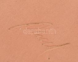 Jelzett kerámia szenteltvíztartó, hibátlan, m: 19 cm