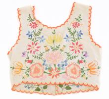 Kalocsai mintás mellény. Hímzett m:34 cm
