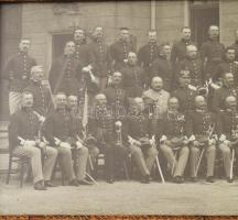 cca 1910-1914 A cs. és kir. 38. gyalogezred tisztjeinek csoportképe XIII. Alfonz spanyol királlyal (...