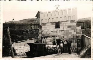 Désakna, Ocna Dejului; Lajos tárna, sóbánya, iparvasút / salt mine, industrial railway