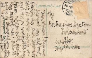 1917 Oravicabánya, Oravica, Oravicza, Oravita; Fő utca, üzletek. Káden József kiadása / Hauptgasse /...