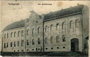 Szilágycseh, Cehu Silvaniei; Kir. Járásbíróság. Krémer Ignác kiadása / district court (fl)