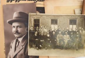 Vegyes fotó tétel, egyben, részben Bozó János vegyész családi fotóhagyatéka kb 30 db cca 1900-1940