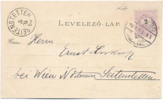 1898 (Vorläufer) Brassó, Kronstadt, Brasov; látkép, városháza / general view, town hall. Ottmar Zieh...