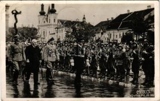 1940 Marosvásárhely, Targu Mures; bevonulás, vitéz Nagybányai Horthy Miklós kormányzó / entry of the...