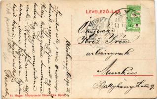 1911 Beregkisfalud, Bereg- Kisfalud, Sil'tse; Fő utca, vasútállomás, vonat / main street, railw...