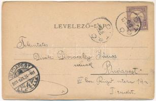 1901 Ditró, Gyergyóditró, Ditrau; Római katolikus iskola, Állami polgári fiúiskola, Községháza, Róma...