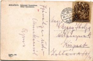 1938 Munkács, Mukacheve, Mukacevo; Héber zsidó gimnázium, gyógyszertár / Hebrejsky Gymnázium / Jewis...