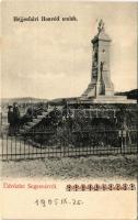 1905 Héjjasfalva, Vanatori (Segesvár, Sighisoara); Honvéd emlékmű. H. Zeidner kiadása / Hungarian military monument (EK)