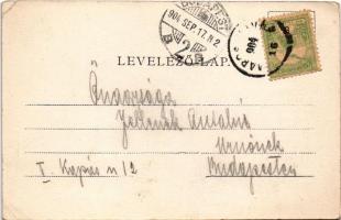 1904 Marosújvár, Uioara, Ocna Mures; Báncsai kuglizó, tekepálya. Grün Géza kiadása / bowling alley (...