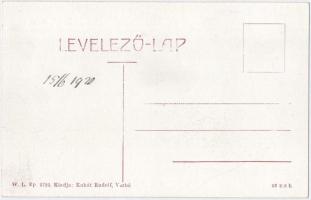 Verbó, Vrbové; Rinok / Piactér, Római katolikus templom és harangtorony, Herzog Lipót üzlete. W.L. B...