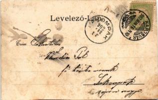 1902 Kaposvár, Római katolikus templom. Gerő Zsigmond kiadása (vágott / cut)