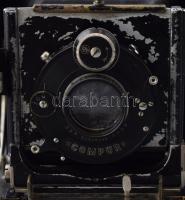 Linhof: Linhof Präzisionskamera cca 1910 4 db cserélhető objektívvel: Carl Zeiss Tessar 6,3, f. 15 c...