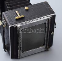 Linhof: Linhof Präzisionskamera cca 1910 4 db cserélhető objektívvel: Carl Zeiss Tessar 6,3, f. 15 c...