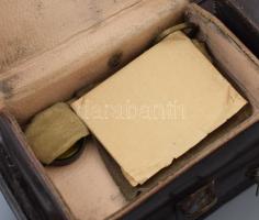 Linhof: Linhof Präzisionskamera cca 1910 4 db cserélhető objektívvel: Carl Zeiss Tessar 6,3, f. 15 c...