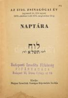 1970-71 Az 5731. Zsinagógai év izraelita naptára, Magyar Izraeliták Országos Képviselete Irodája. Tele imákkal, illetve tudnivalókkal