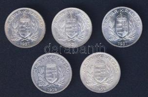 1926-1939. 1P Ag (5x) 4klf évszámmal T:2,2/3
