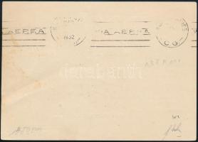 1932 Zeppelin 1. dél-amerikai útja levél Buenos Airesbe